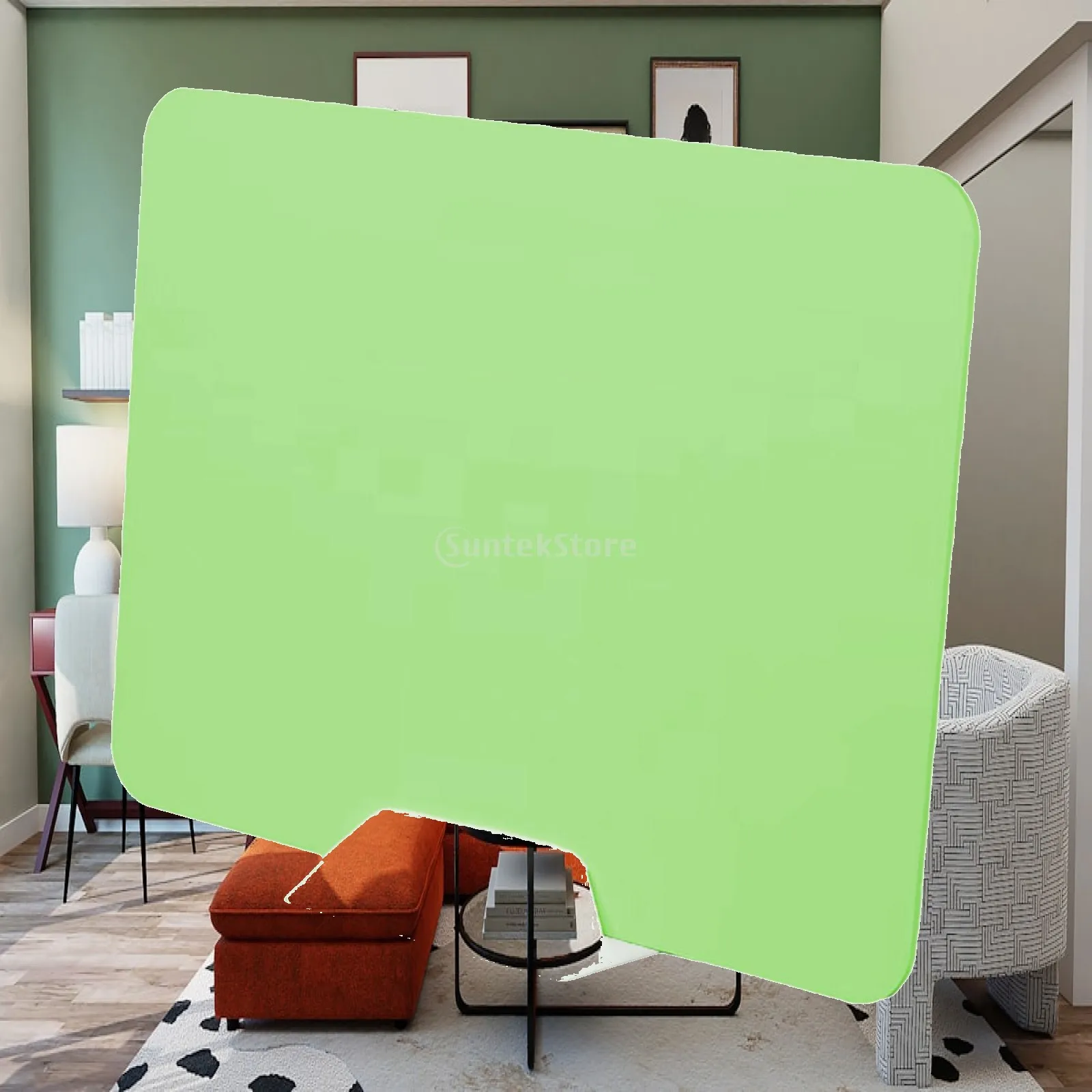 Desktop Partition Board Desk Divider Green Practical Multiuse Privacy Board for Teacher School Call Center Office Study Test