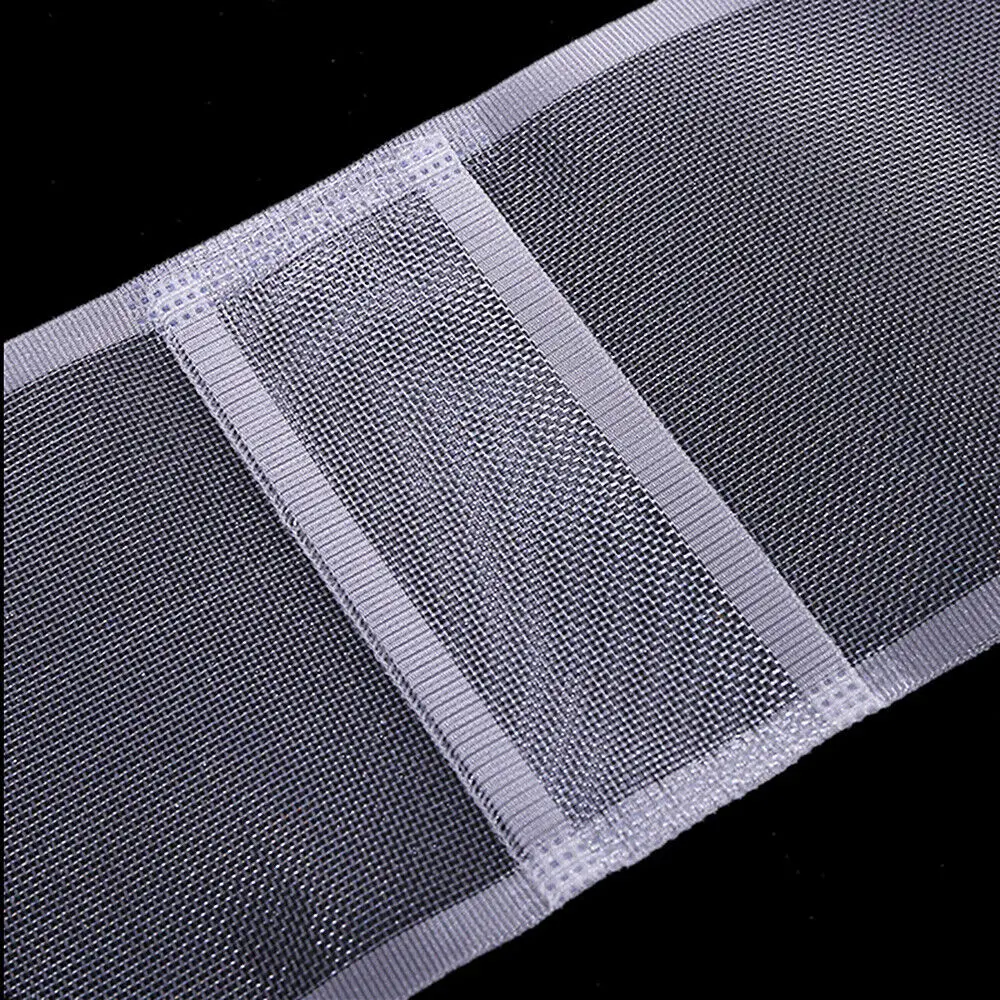 5M Curtain Heading Tape Pencil Pleat Transparent Rod Tape Nylon Home Window