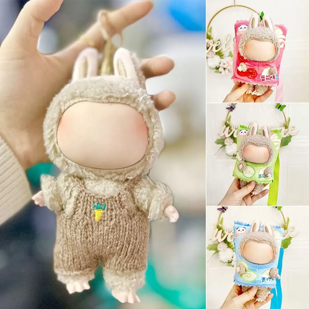 Labubu Time To Chill Filled Doll Clothes Handmade Cos Gift Labubu Clothes for Macaron Potato chips Doll Pajamas