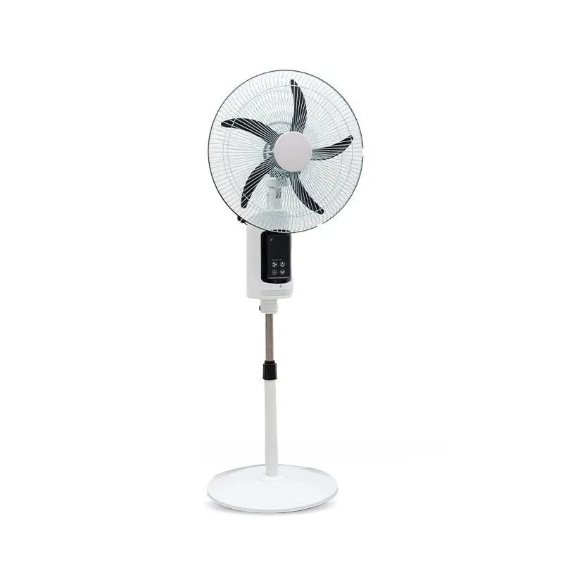 new energy solar rechargeable 99 speed floor fan with temperature controller