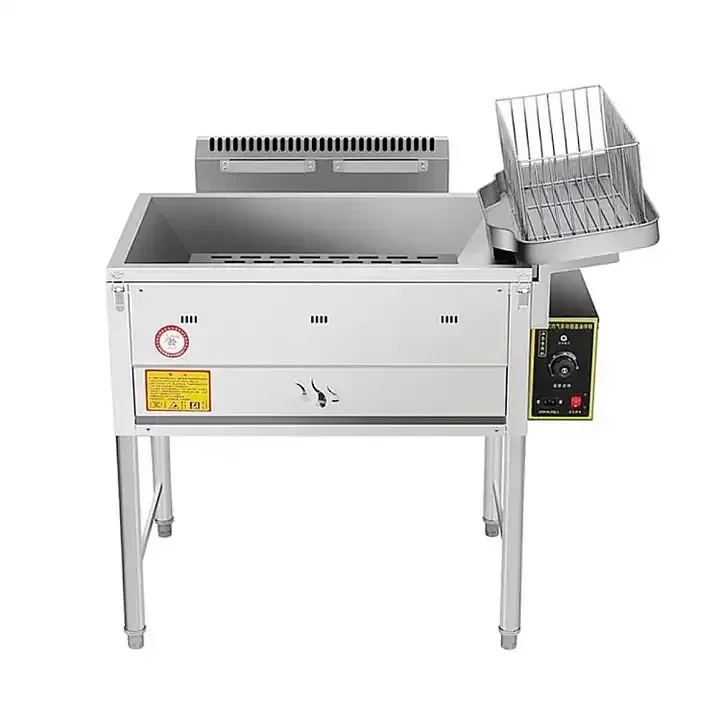 Automatic Fryer Machine Commercial Large Capacity Single Cylinder Fryer, French Fries Chicken Leg Fryer