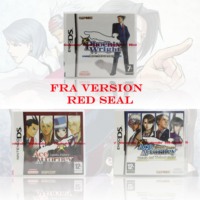 FRA Version Apollo Justice Ace Attorney DS Video Game Red Sealed Package 1:1 Original Replica DS Video Game For DS 3DS