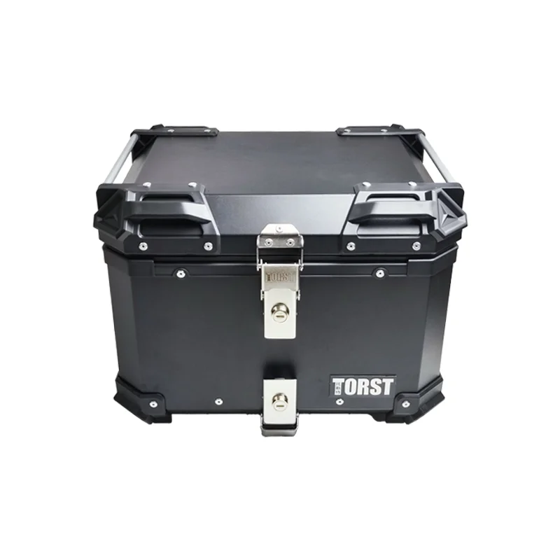 55L Aluminum Motorcycle Trunk Tail Box With Security Lock