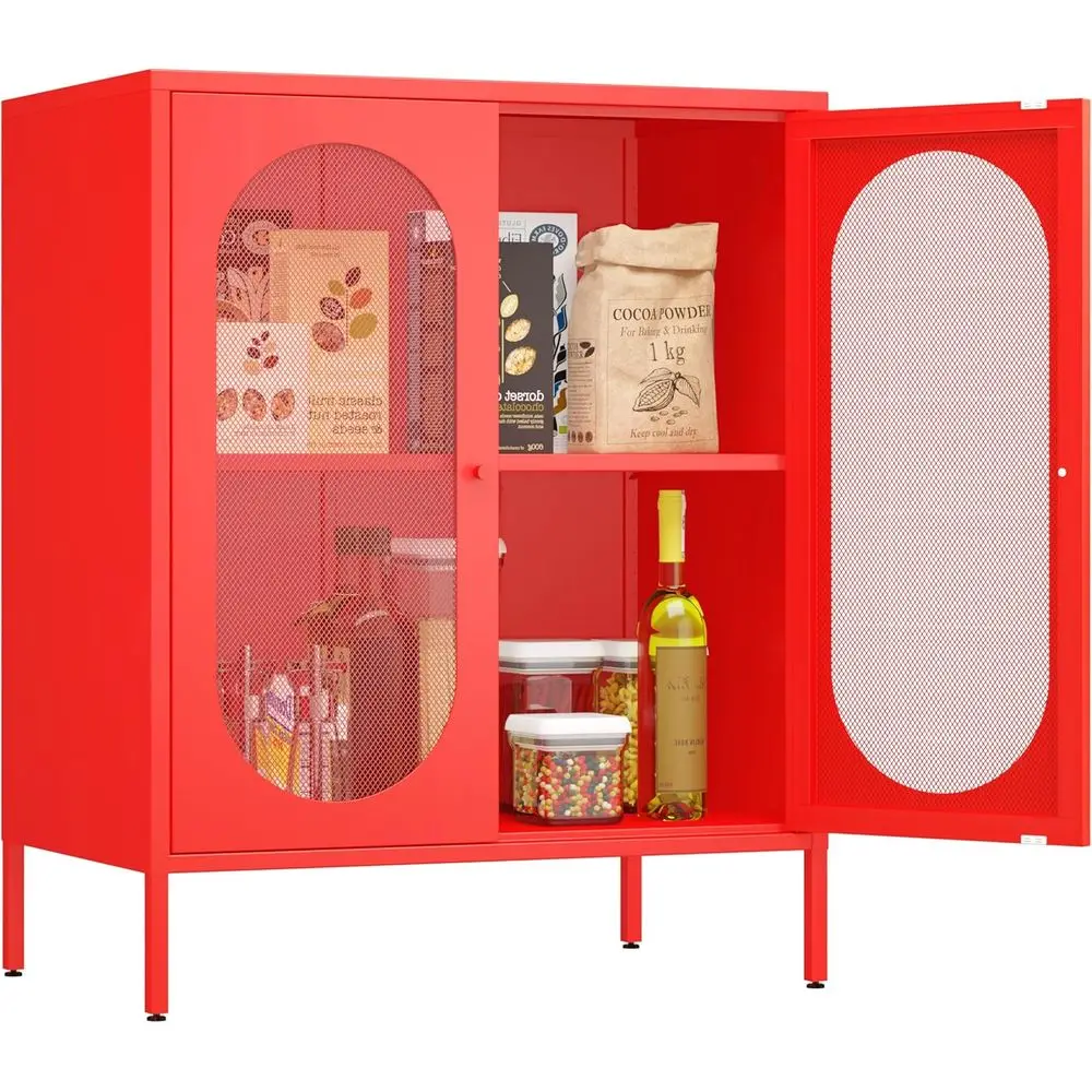 

2 Door Accent Cabinet,Metal Storage Cabinet with Adjustable Shel,Buet Sideboard or Bed Room,Living Room,Entryway,Hallway,Home,Ho