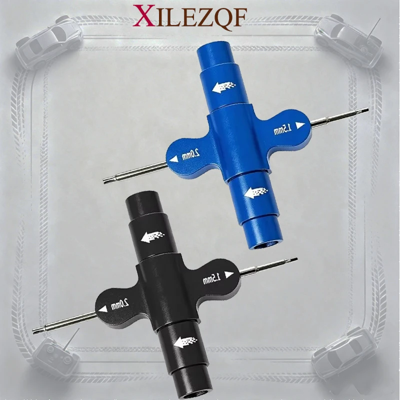 XILEZQF RC ABVG RC Outer Hex Wrench Universal Tool with 7mm Sleeve 1.5Mm/2Mm Hex Screwdriver Spanner for RC Car Repair