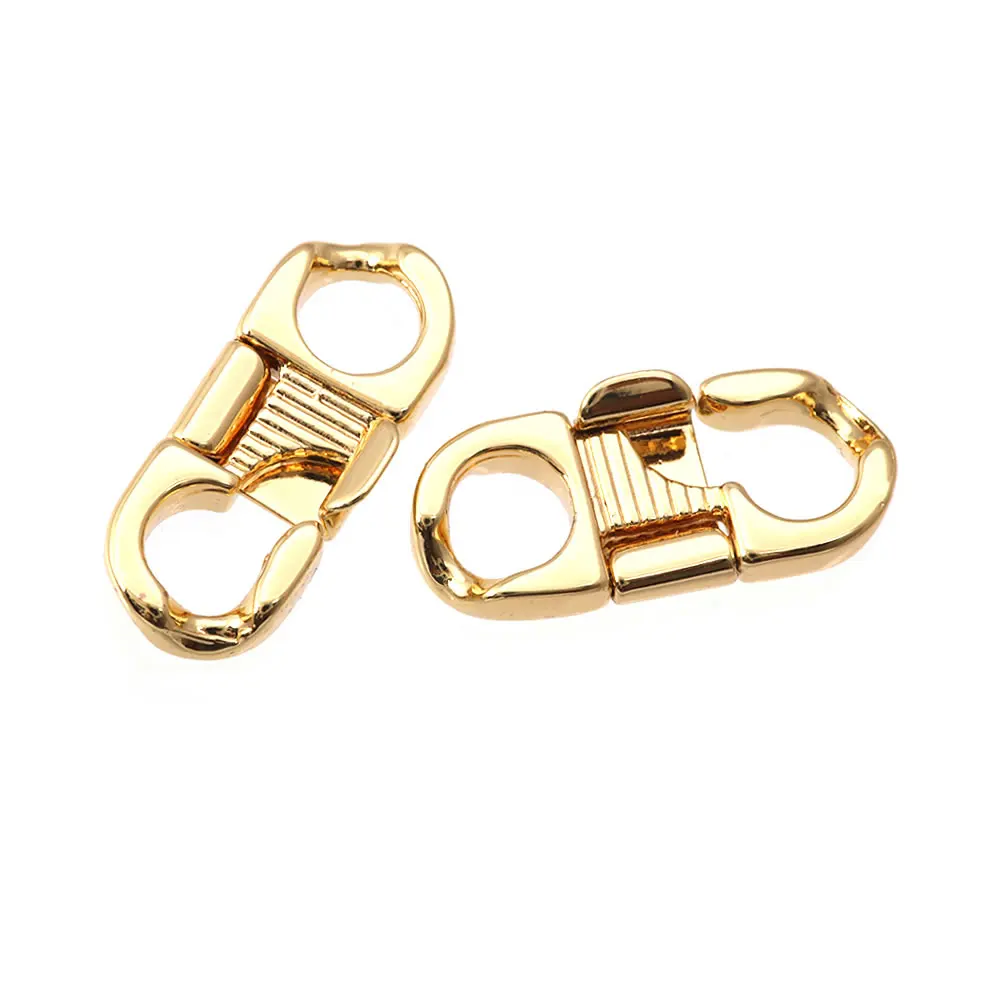 Karabinerverschlüsse aus 18 Karat Gold, Messing, Verbindungsverschlüsse, Schmuck, Halsketten, Armbänder, Herstellung von Zubehör, DIY-Zubehör – Detail 27