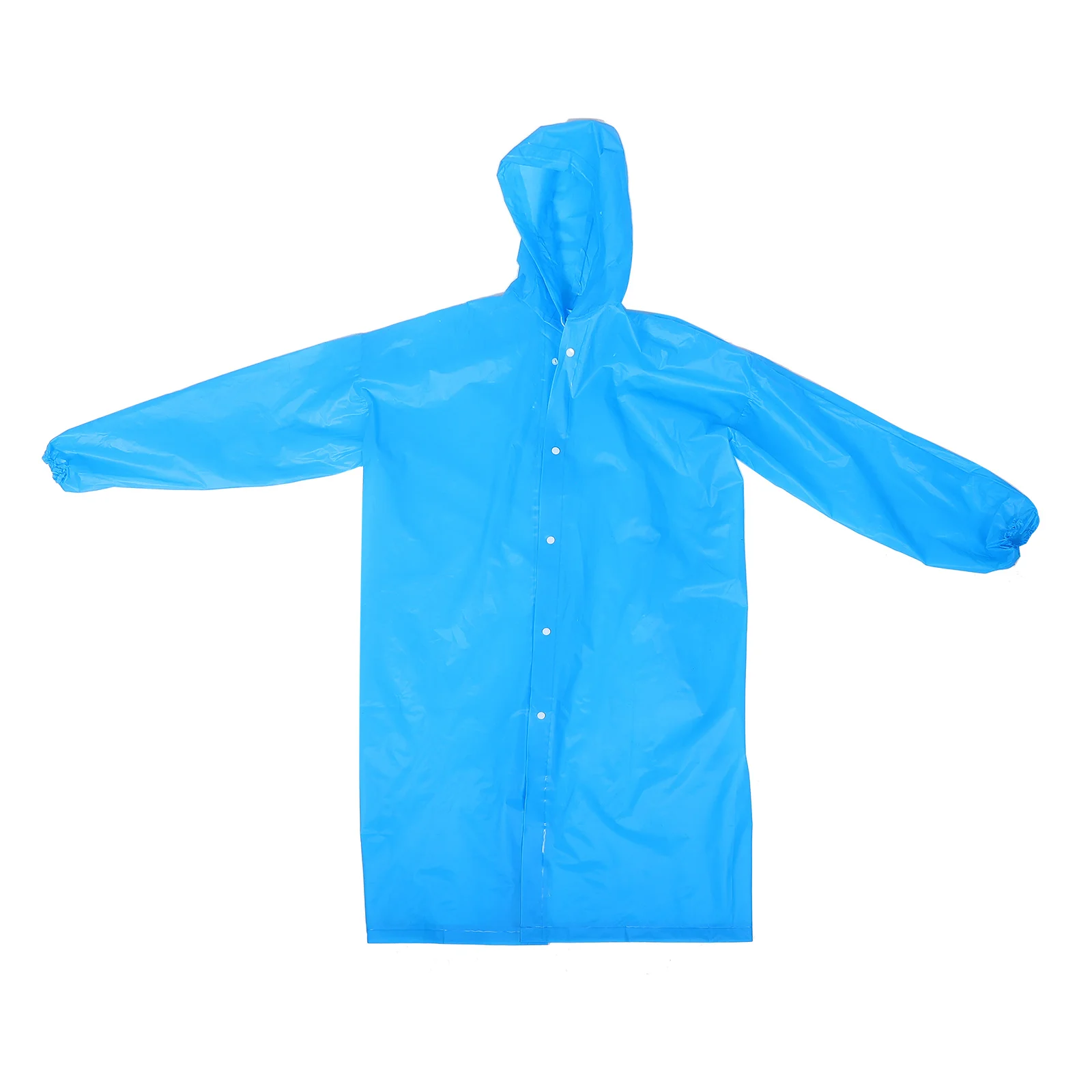 

Adult Long Rain Poncho Hooded Waterproof Reusable Lightweight Raincoat For Men Women Outdoor Hiking Camping Travel Heavy