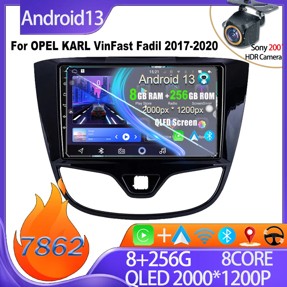 

Car Android For OPEL KARL VinFast Fadil 2017-2020 Bluetooth Mirror Link Rear Camera GPS Navigation Stereo Head Unit 8 Core Wifi