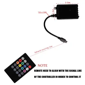 Univerzální auto RGB ambientní světla LED pásek interiérové atmosférické lampy 8 barev dekorativní terénní 4x4 SUV automobilové příslušenství 10 nejlepší prodej Osvětlení interiéru BMW F40 - №3