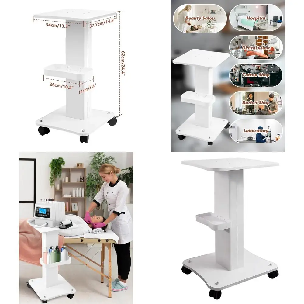 

Алюминиевая тележка для спа-оборудования с колесами для мобильного хранения косметического инструментария