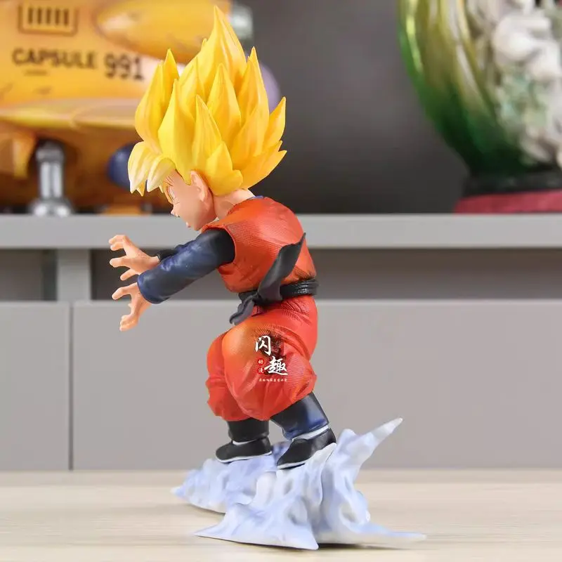 드래곤볼 Z 손오공 모델 액션 피규어 FXW 애니메이션 주변 상품 19cm 컬렉션 GK 스태츄 인형 피규어 장난감 어린이 선물