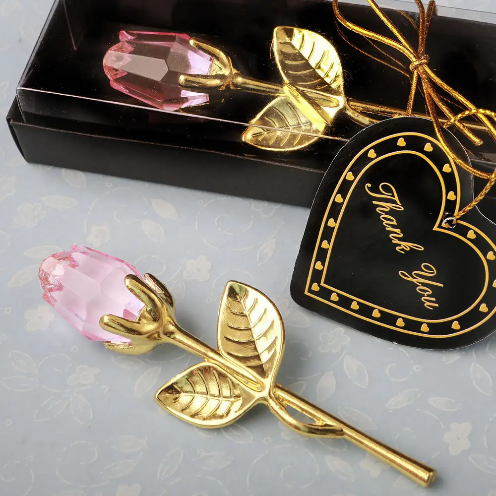

Glass Rose Mini Crystal Flower Artificial Flowers Room Ornament Office Desktop Decoration Wedding Party Valentine's Day Gift