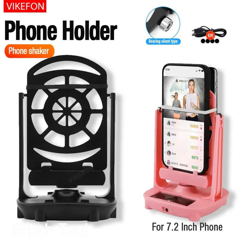 Desk Walking Swing Shaker Mobile Phone Stand Holder For iPhone Samsung Xiaomi Pedometer Brush Stepper For Phone Wiggler Counter