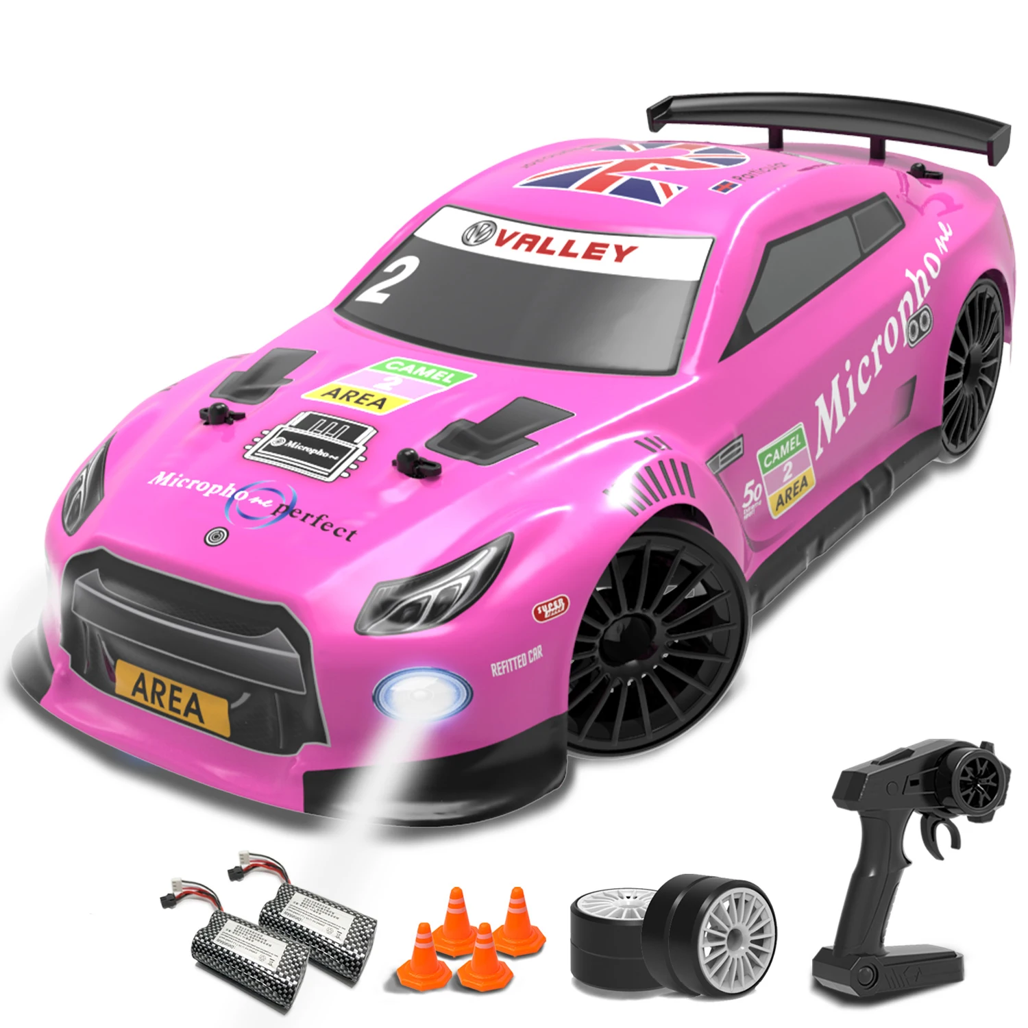 

1: 14 RC Car, 2.4GHz Remote-Controlled Drift Car, Four-Wheel Drive RTR for Immediate Play, Gifts for Children and Boys