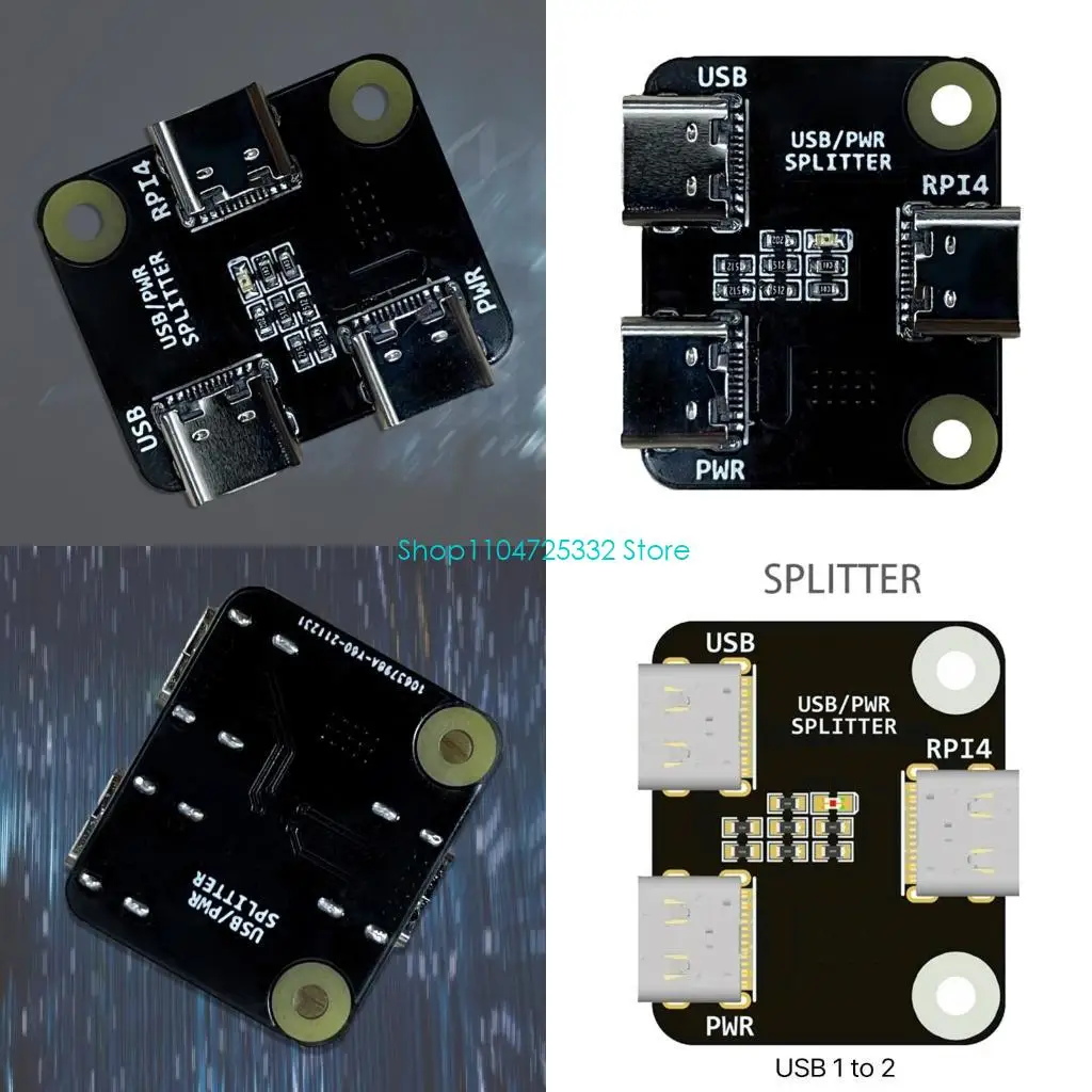P5EA for RPI BliKVM and PiKVM Power Distributor USB TypeC Power Splitter Board