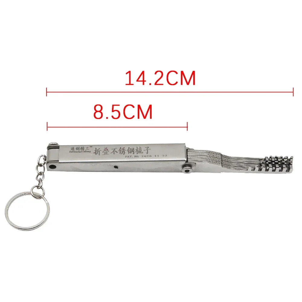 Folding Locksmith Lock Opener Tools Wave 11 in 1 Lock Pik Practice Repair Tools for Professional Locksmith Hardware Tools