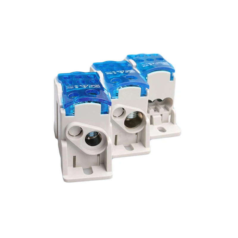 1PC Din Rail Distribution Box Block Wire Splitter Terminal Block Universal Electric Wire Connector Junction Box UKK80A UKK125A