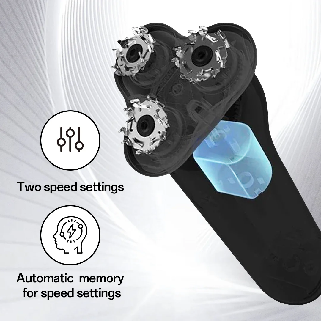 XIAOMI MIJIA S500 Alat Cukur Elektrik Clipper Triple Blade Trimmer Untuk Pria Cukur Basah Kering Dapat Dicuci Mesin Pemotong Rambut Jenggot Razor