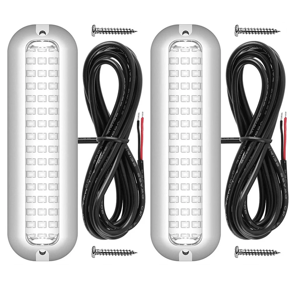 42LED Marine Navigation Light Stainless Steel Sailing Signal Light 10-30V Anchor Light IP68 Waterproof 80W Ship Boat Accessories