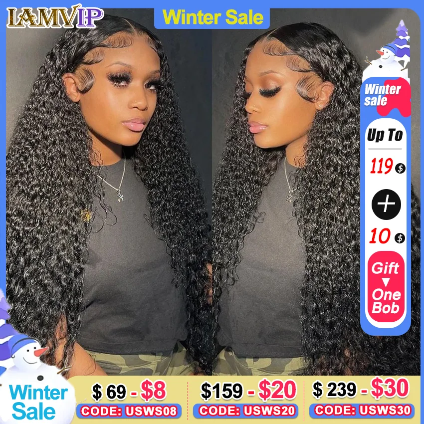 Deep Wave Frontal Wig 13x4/13x6 Hd Lace Frontal Wig For Women Black Wig Glueless Wig Human Hair Ready To Wear Human Hair Wigs