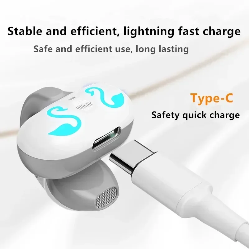 GD68 TWS بلوتوث مع ميكروفون سماعات لاسلكية هاي فاي ستيريو بطارية طويلة الأمد للحد من الضوضاء سماعات رياضية مقاومة للماء