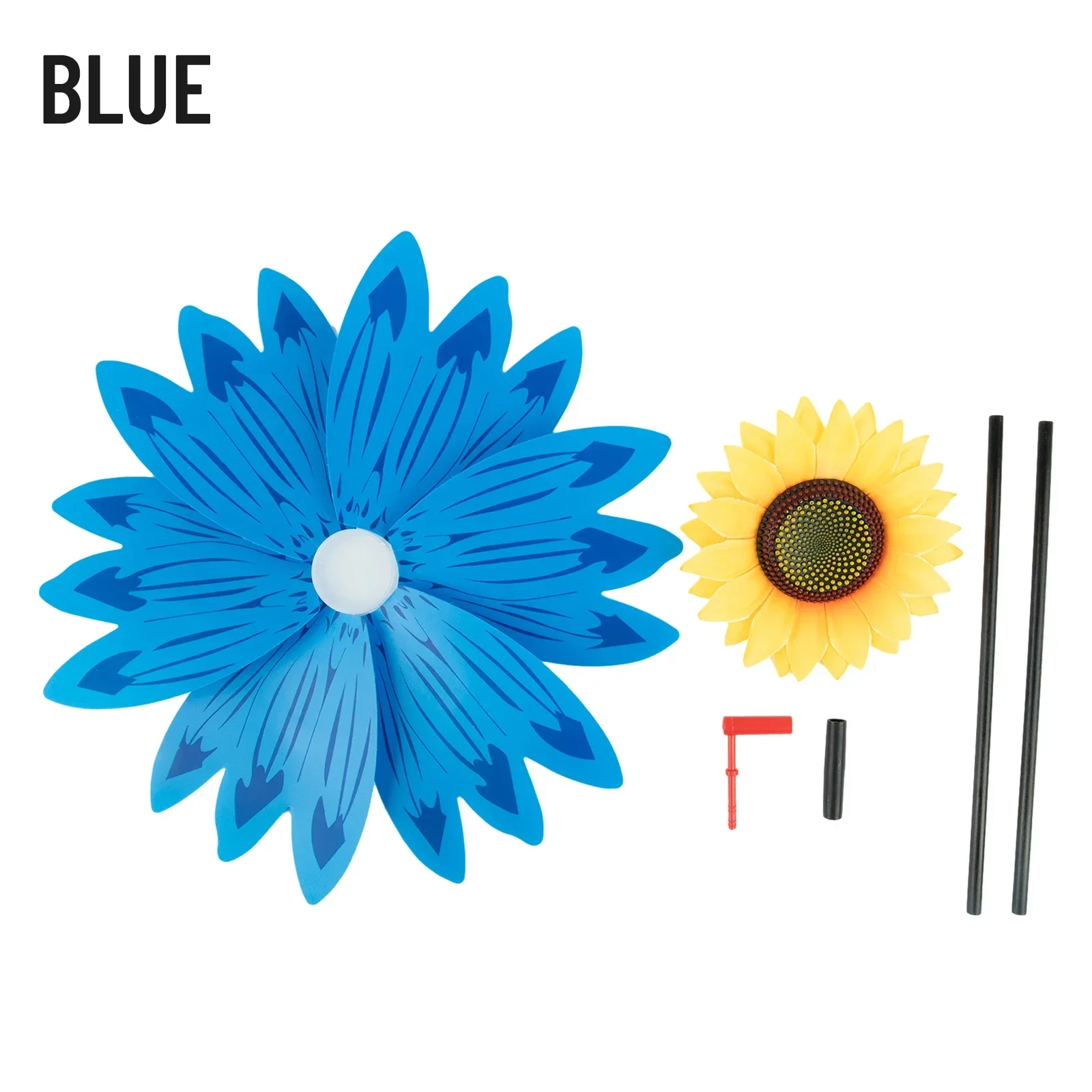 Fun Interest Pinwheel Windmill Party 36 * 72cm Colorful Double Flower 1pc Multicolor Multiple Petals Sunflower