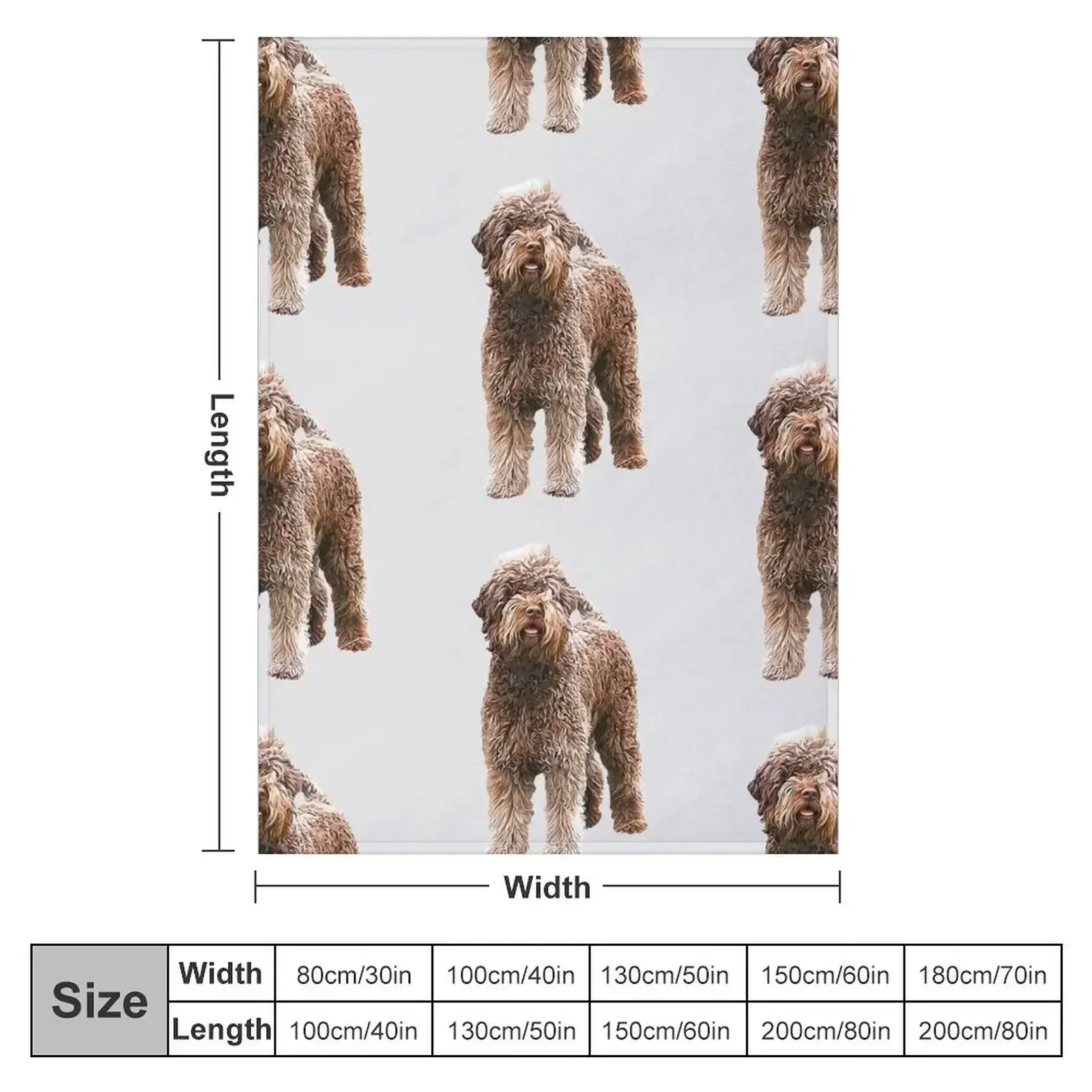 Lagotto Romagnolo - Italian Water Dog Throw Blanket couch cozy soft plush fuzzy picnic outdoor blanket