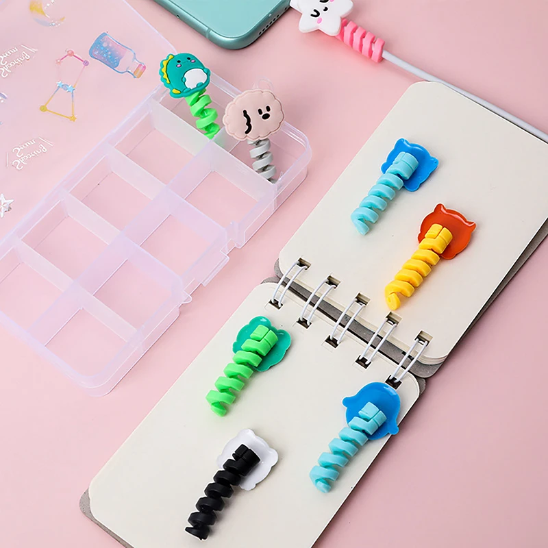 Lovely Cartoon Charger Data Cable Protective Cover Cover Earphone Protective Protective Cable Covering Line Cable Covering Line