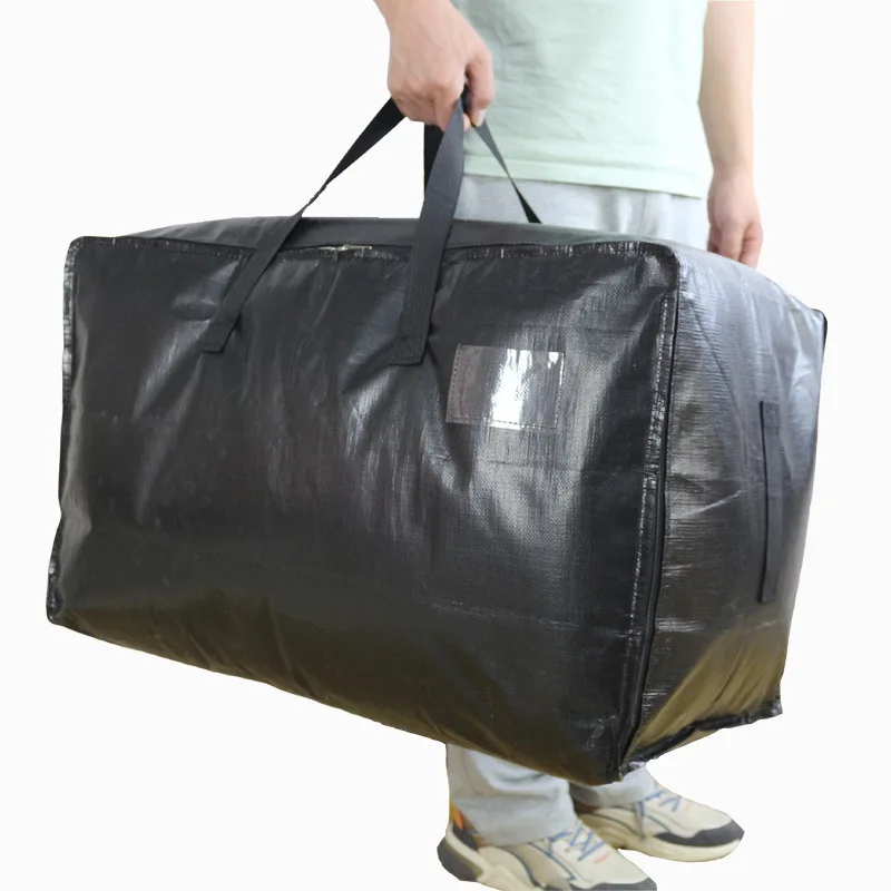 70x42x35CM Large-capacity Quilt Clothing Storage Bag PE Clothes Organizer Bag Household Waterproof Dust-proof  Woven Bag