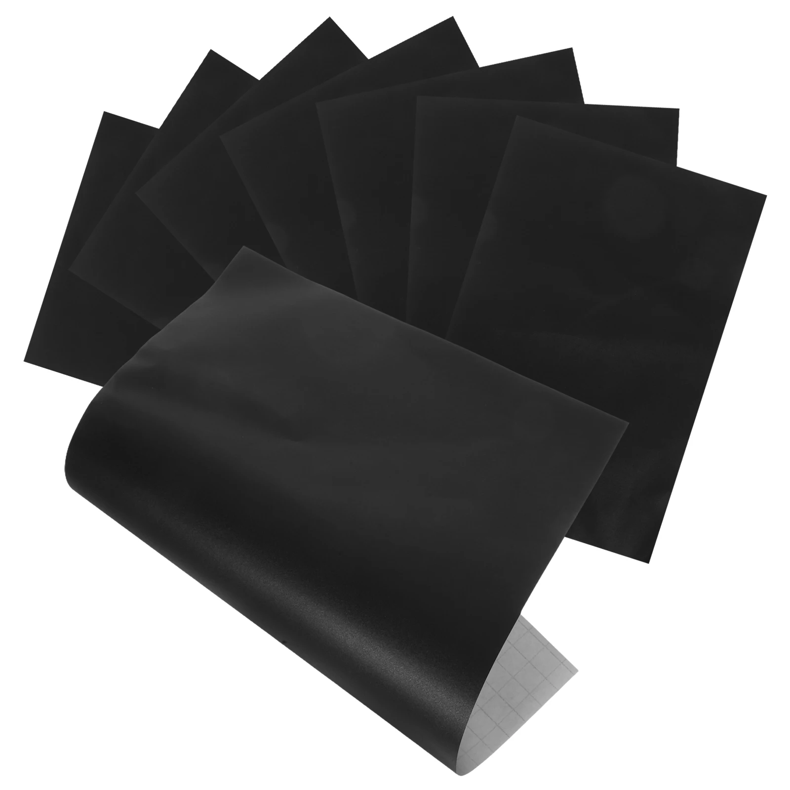 8 Stück 30 x 20 cm große Tafel-Wandaufkleber, einfach abziehbar, schwarze Polymer-PVC-Blätter, Pinnwand-Etiketten, abnehmbare Tafel