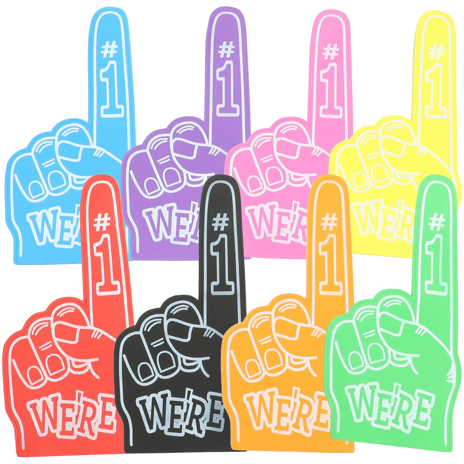 

8 шт., пенопластовые руки для спортивной вечеринки, реквизит для поддержки, реквизит для черлидинга, пенопластовые пальцы, оптом, фестиваль, шумогенераторы, оптом