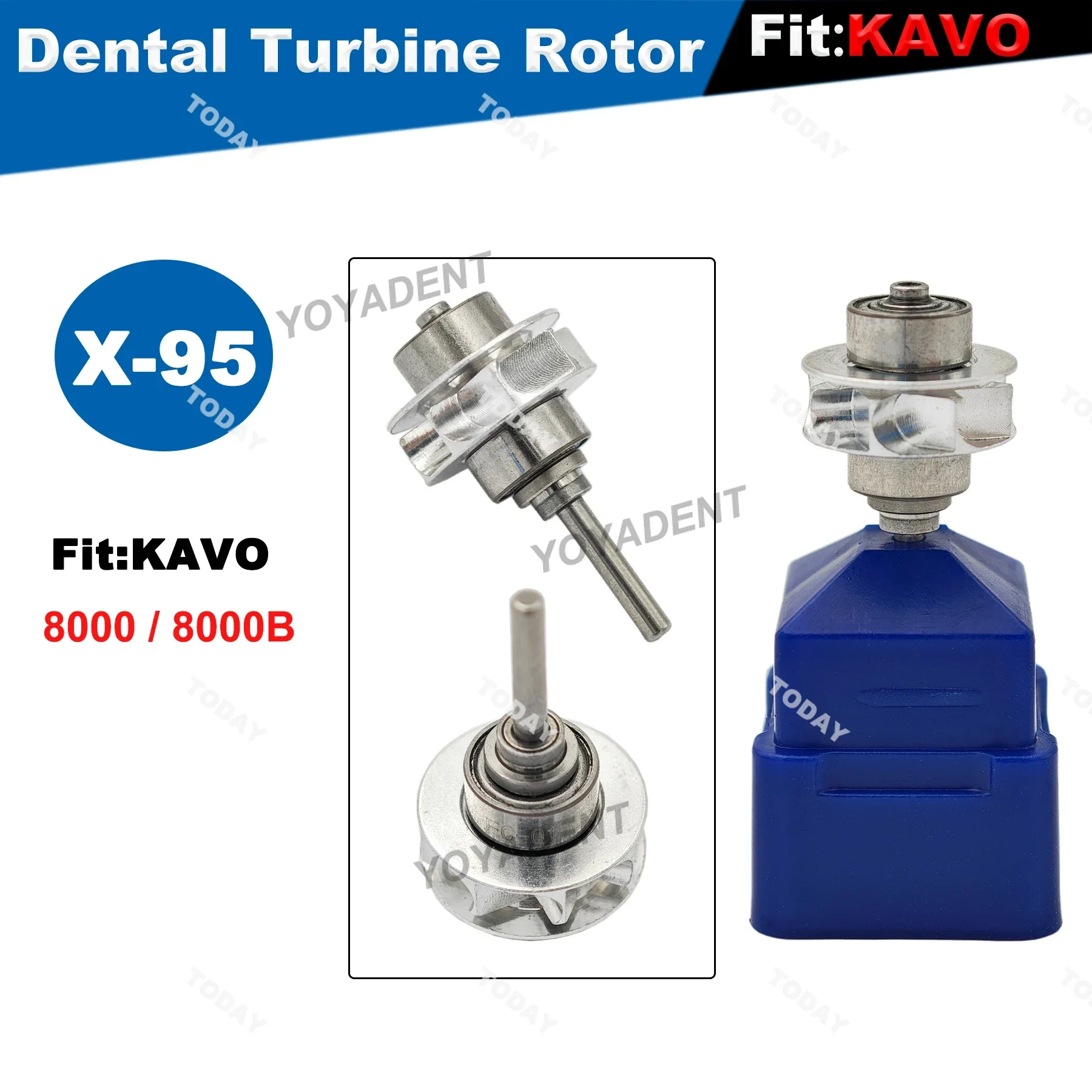 Dental Turbine Cartridge Air Rotor Dentistry Handpiece Accessories Fit KAVO 8000 8000B 9000 High Speed Handpiece