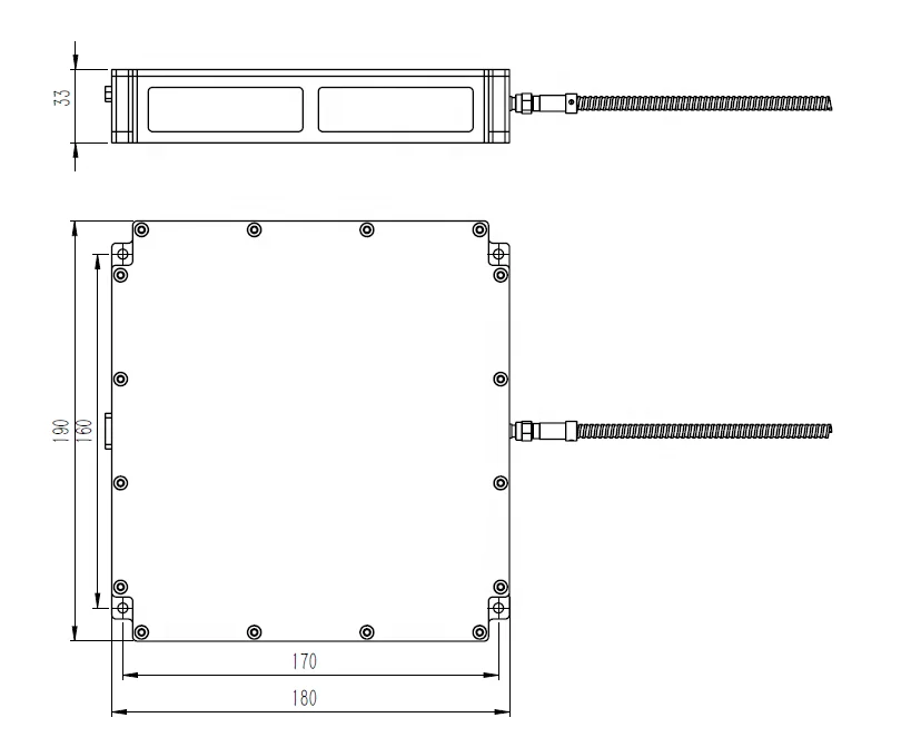 Modulo accoppiato in fibra di chip a semiconduttore con diodo LD da 100 W 450 nm ad alta potenza