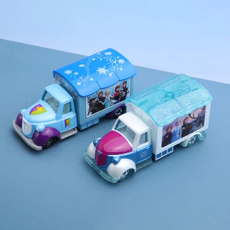 Tomica-Modèle de voiture en alliage moulé sous pression pour enfants, jouets de dessin animé Disney Motors, Frozen 2, Elsa, Anna, cadeaux de vacances en métal