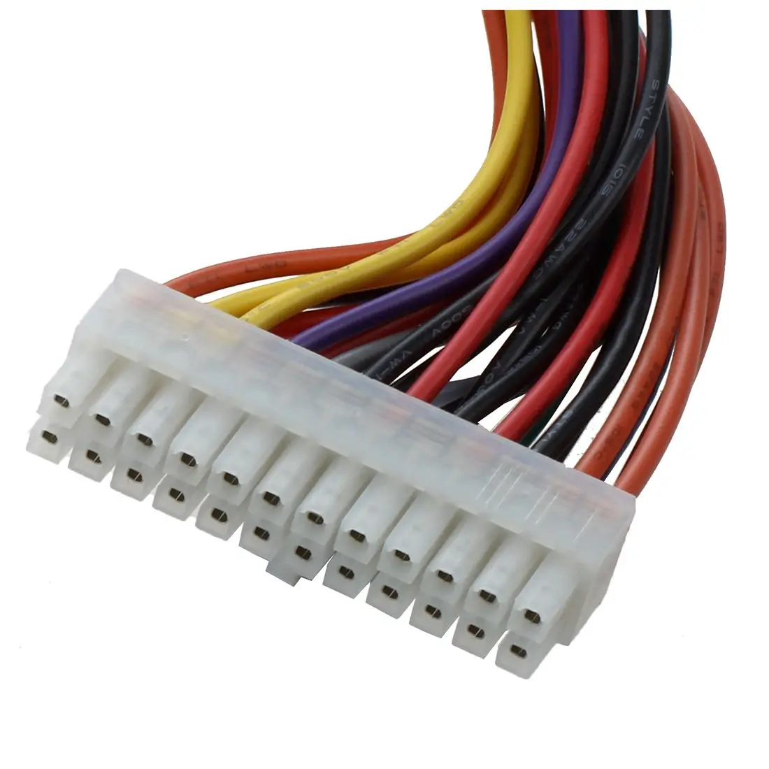 L77A 29.5cm Computer PSU ATX 24 Pin Male to Female Extension Power Cable