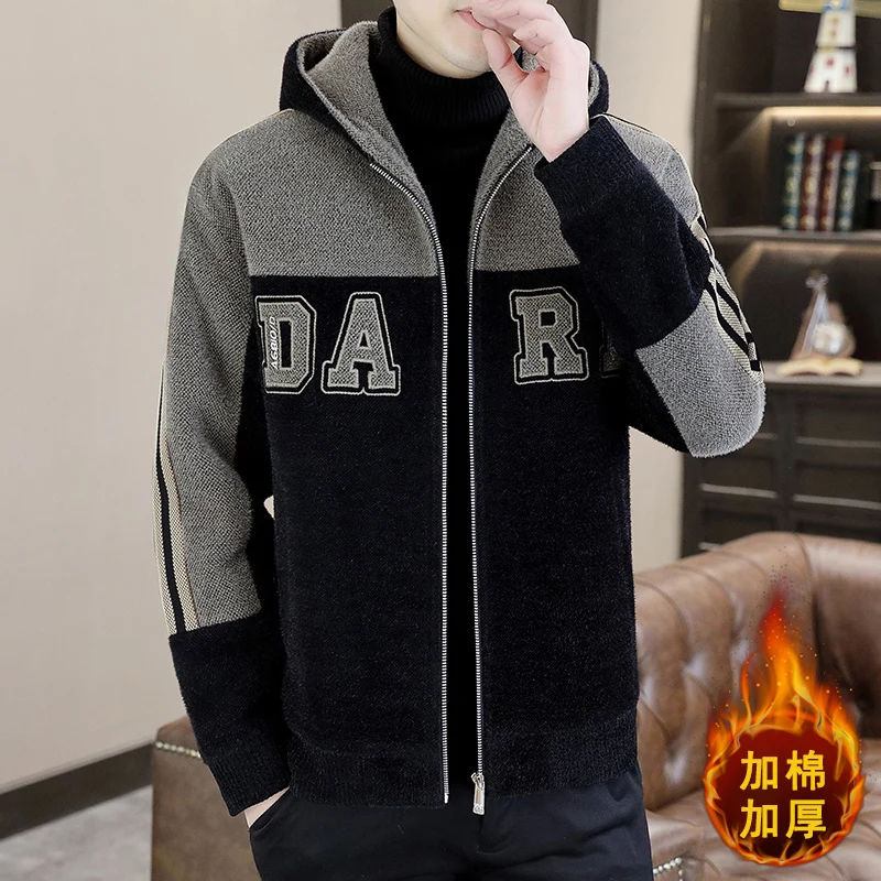 

M-5XL Winter Woolen Jackets Men Fashion Slim Fit Hooded Overcoat Casual Business Short Trench Coat Social Streetwear Windbreaker