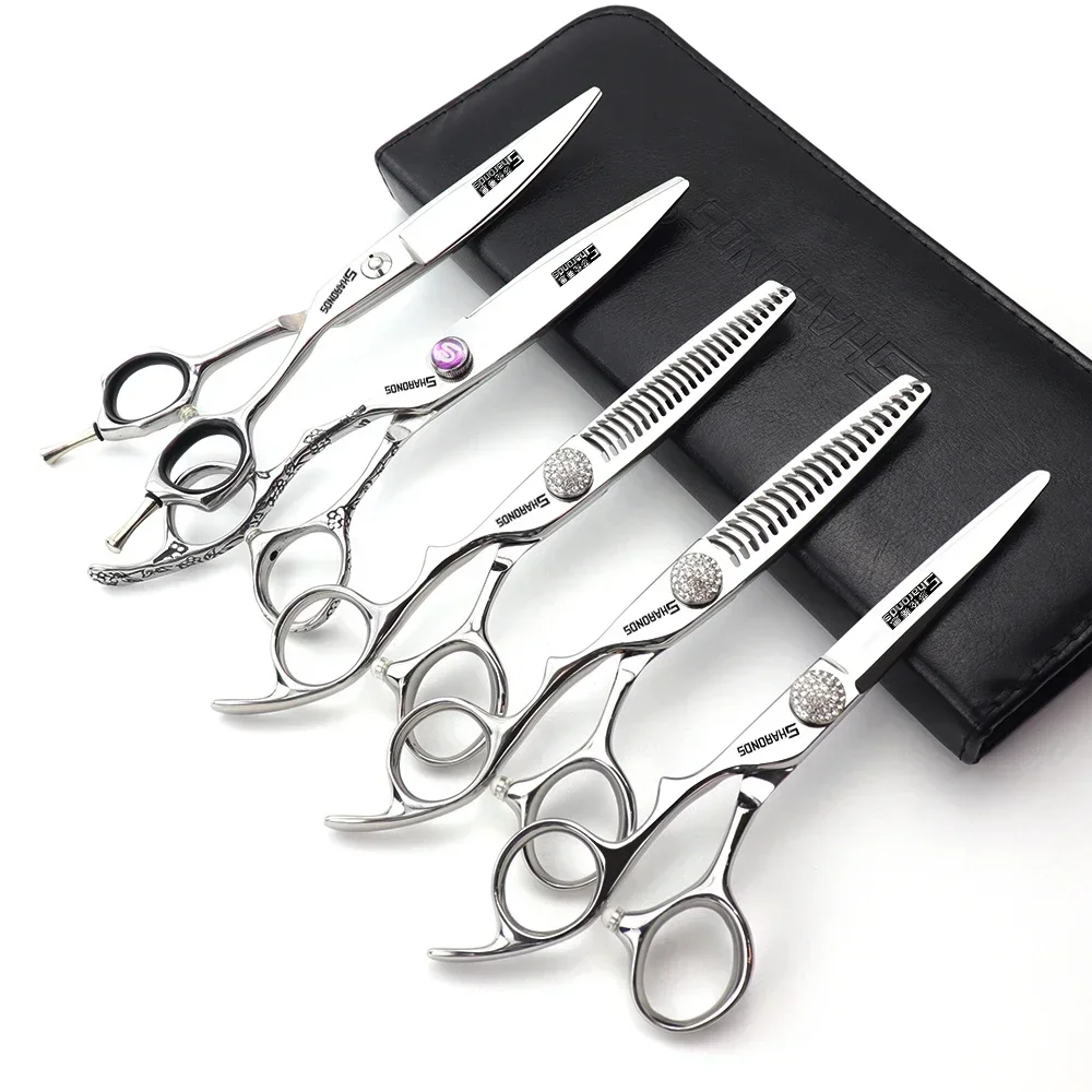 

SHARONDS Hairdressing Professional Scissors 6 Inch Hairdresser Dedicated Clipper Japanese 440C Steel Barber Hair Cutting Tools