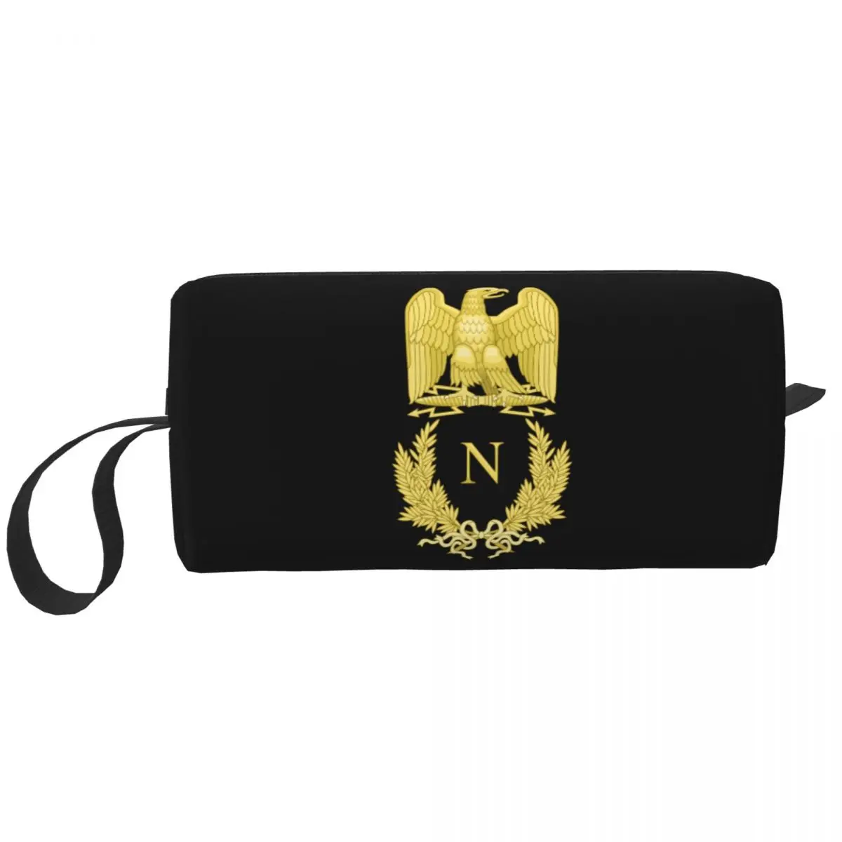 Emblem Of Napoleon Bonaparte Toiletry Bag France French Empire Eagle Cosmetic Makeup Organizer Ladies Storage Dopp Kit Case