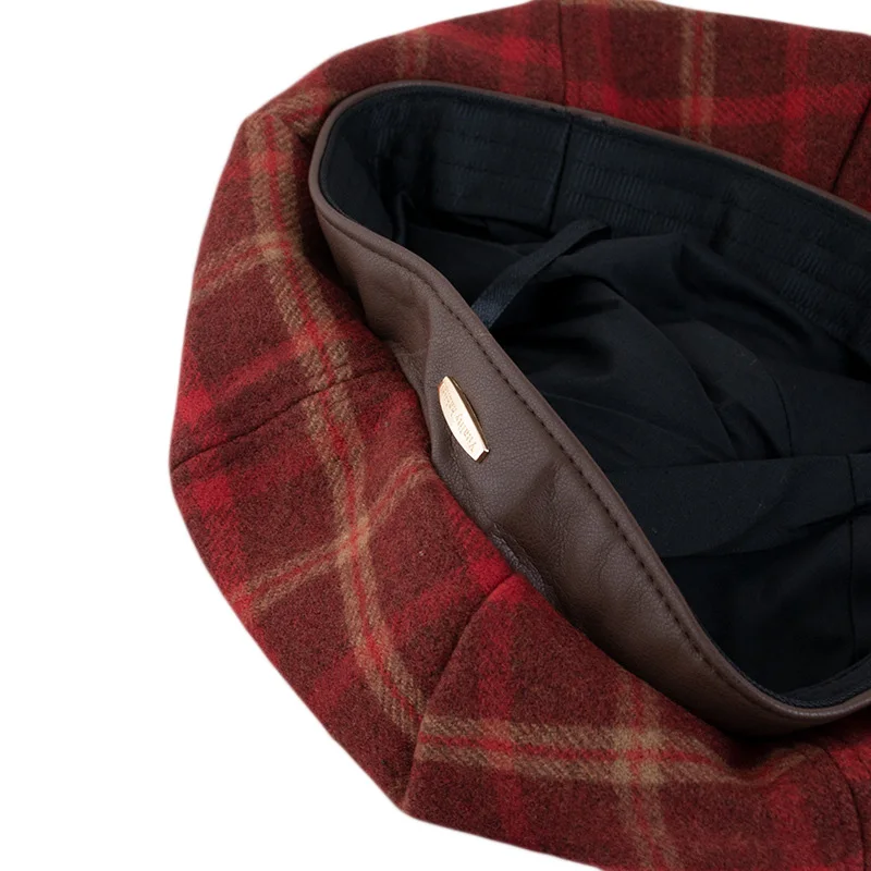 Neue frauen Retro Mode Wolle Baskenmütze Beiläufige Gestrickte Künstler Hut Vielseitig Wmar Runde Top Knospe Hüte Casual Outdoor Berets – Detail 8