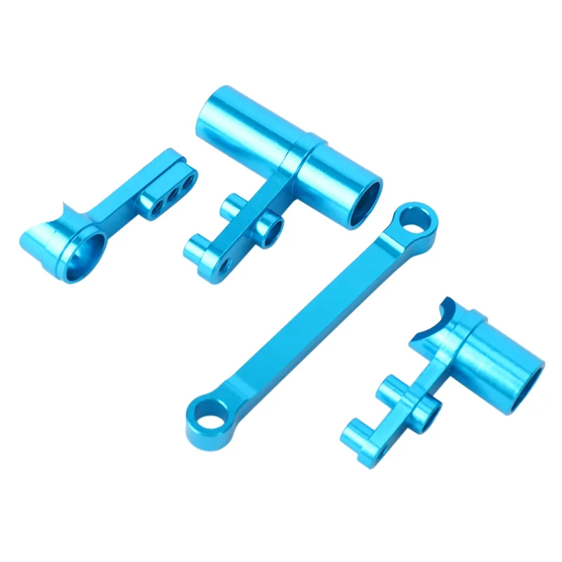 

B05C-2X Aluminum Alloy Steering Knuckle Hub Carrier Servo Saver Upgrade Parts For RC HSP 1/10 Redcat Volcano EPX Blue
