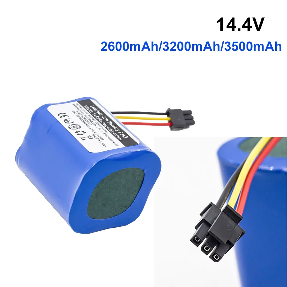 14,4 В/14,8 В 2600 мАч/3200 мАч/литий-ионный аккумулятор для аккумулятора Liectroux B6009 Q7000 Q8000 ZK808 DH860 робот-пылесос 4S1P 18650