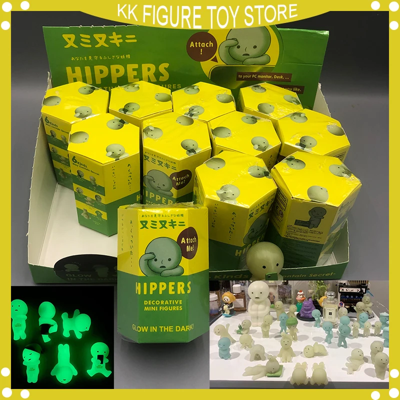 New Smiski Hippers Corner Jun Sonny Angel hippers toilet bath living Party Series Night Light Mini Doll Blind Box Christma Toys