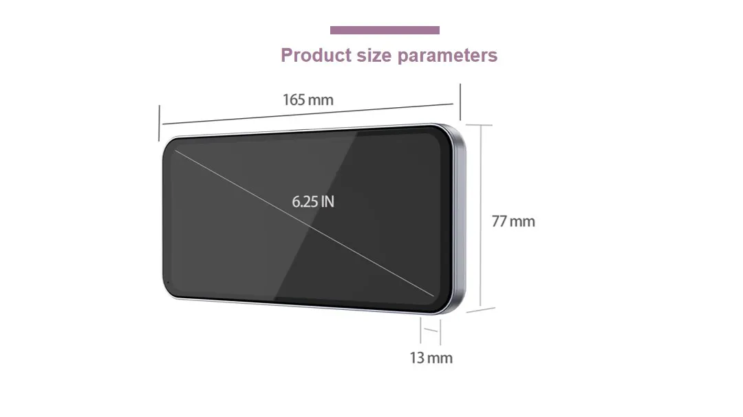 Punto cieco su entrambi i lati Sistema di telecamere 1080P Telecamera per retromarcia CMS Monitor posteriore per auto da 6,25 pollici Telecamera per