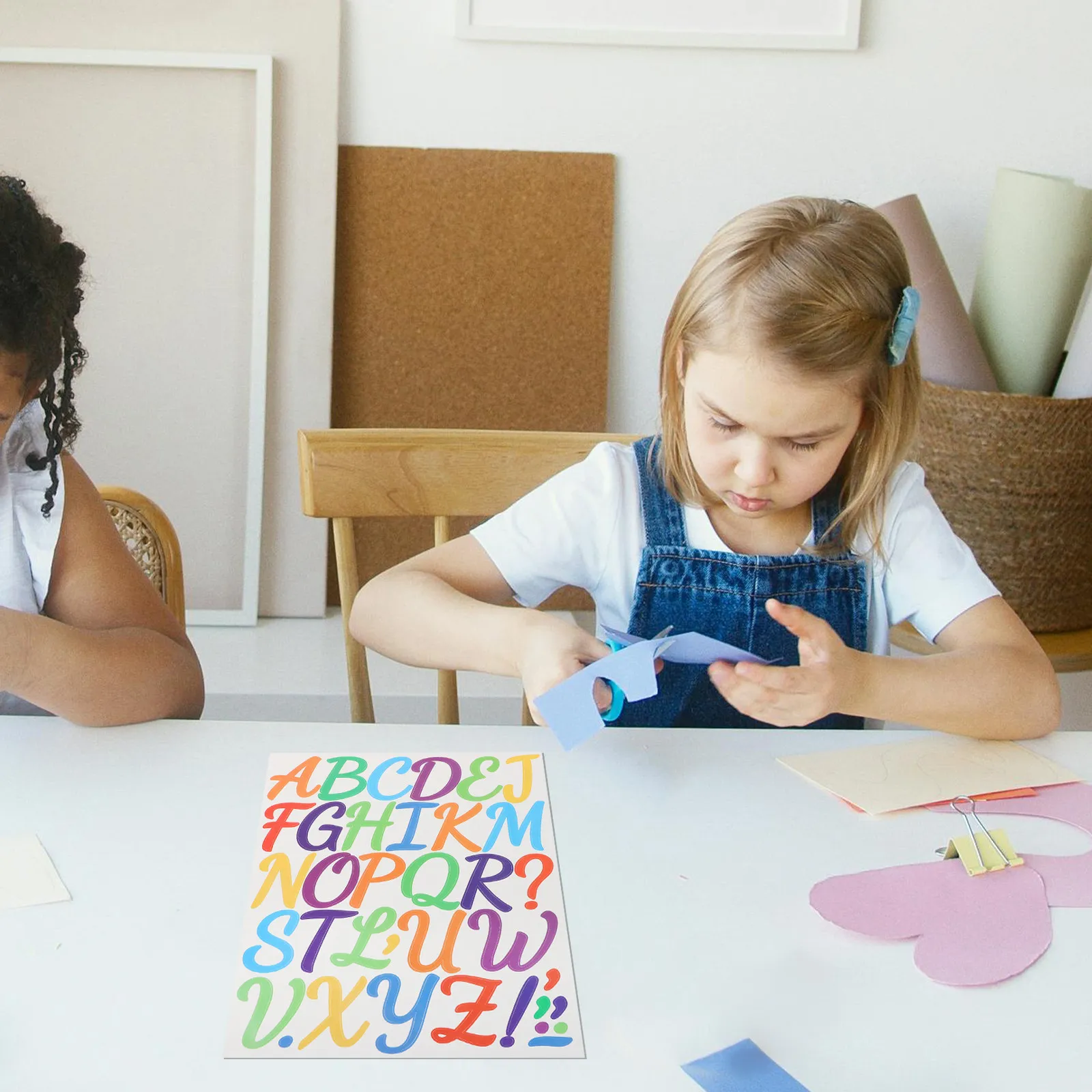 

8 Sheets Alphabet Number Stickers Vinyl Self Adhesive Decorative Letters Numbers for Scrapbook Journal Cabinet Trash Can Glass