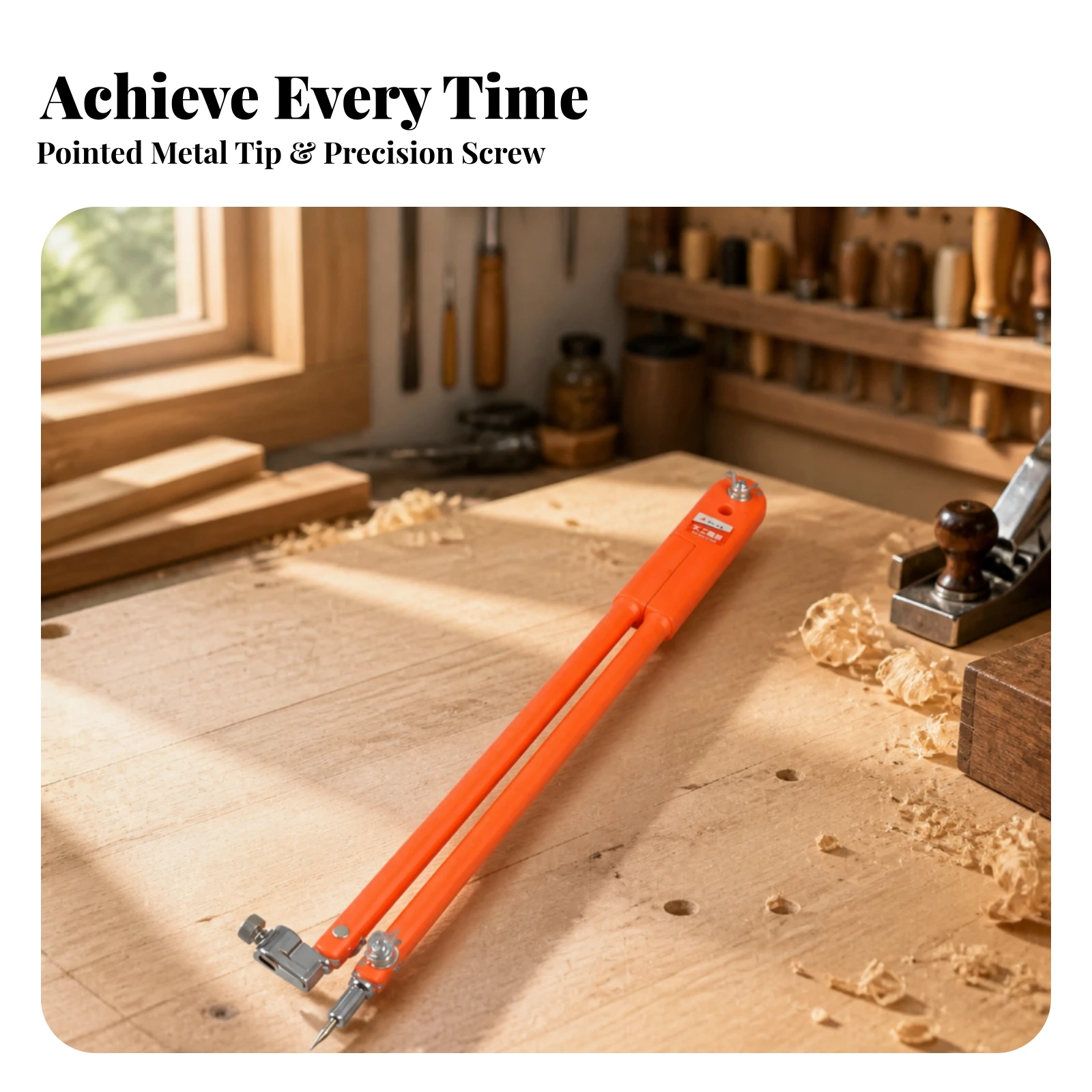 木工用コンパス、頑丈な大型円形スクライバー、木工職人、大工プ - Woodworking Easy Projects のレビューと価格