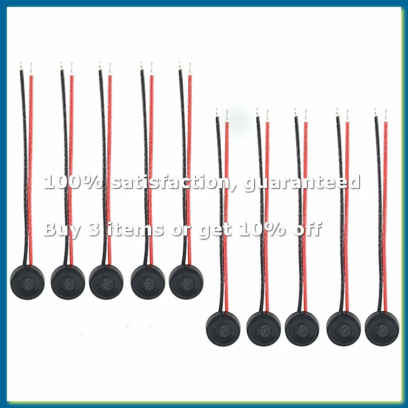 10pcs Electret Condenser MIC 4mm x 2mm for PC Phone MP3 MP4-A31R