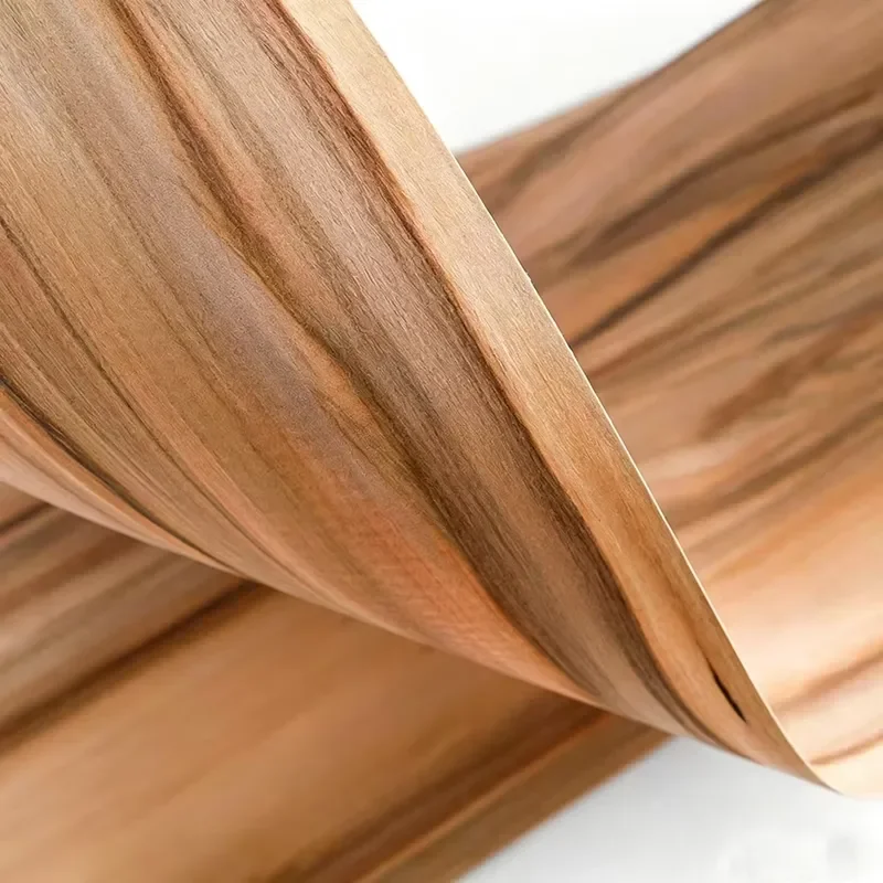 2'x8' Natural Gumwood Wood Veneer Flooring Hotel Use Contemporary Design Smooth Texture Sliced Cut DIY Furniture Material