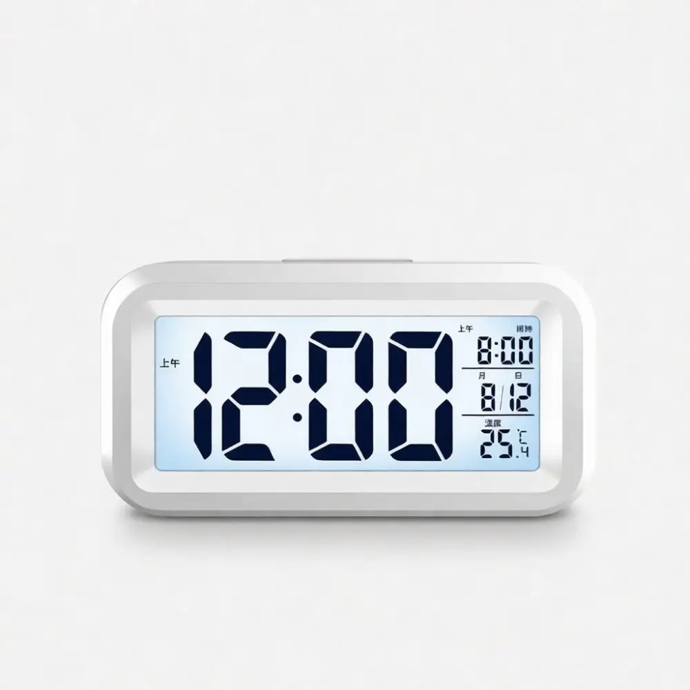 Cute Cartoon Style Digital Clock For Children Bedroom Decoration Multifunctional Electronic Alarm Temperature Week Calendar