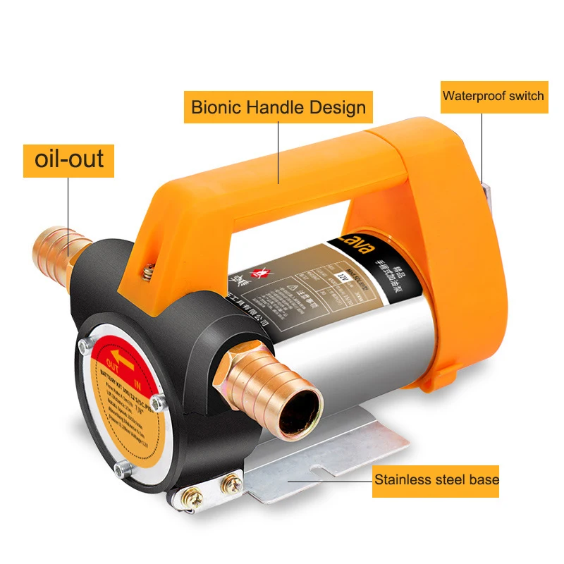 Electric Oil Pump 12V24V220V Self Priming Pump Diesel Fuel Dispenser Pump Retractable Oil Delivery Engine Oil Suction Pump with