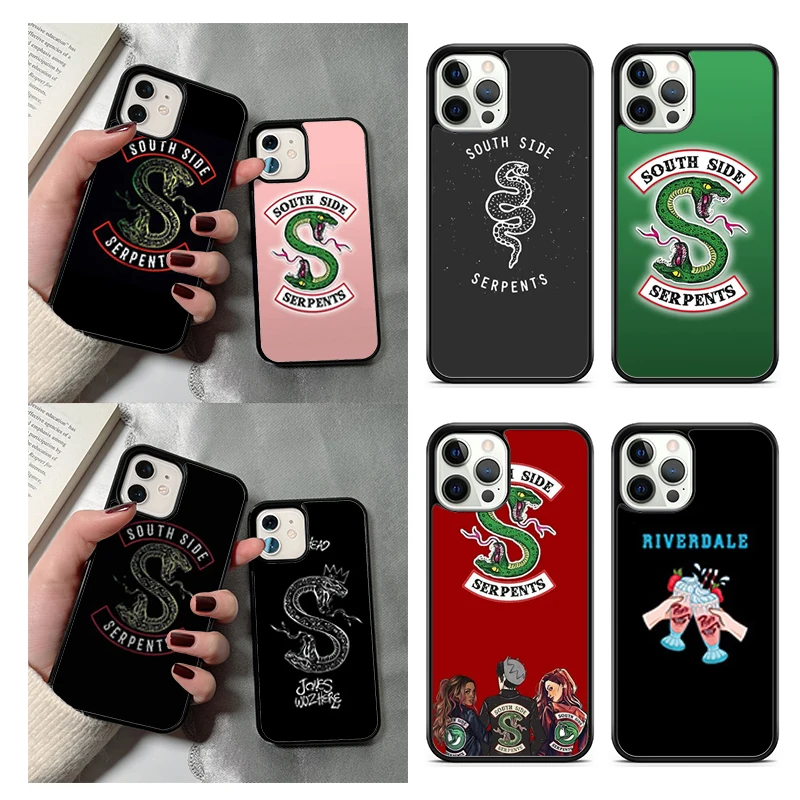 Riverdale South Side Serpents Phone Case For iPhone 14 15 16 13 12 Mini Max Cover For Apple 11 Pro Max 8 7 Plus SE2020 Coque